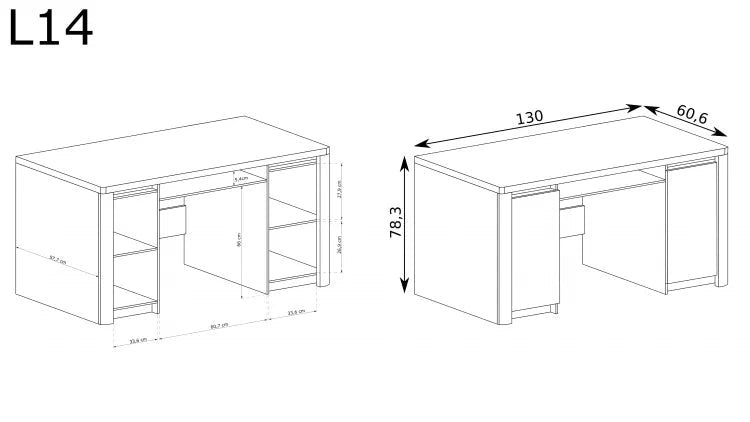 Biurko Livinio L-14 - Meble Podlewski - Twój dom, twój styl