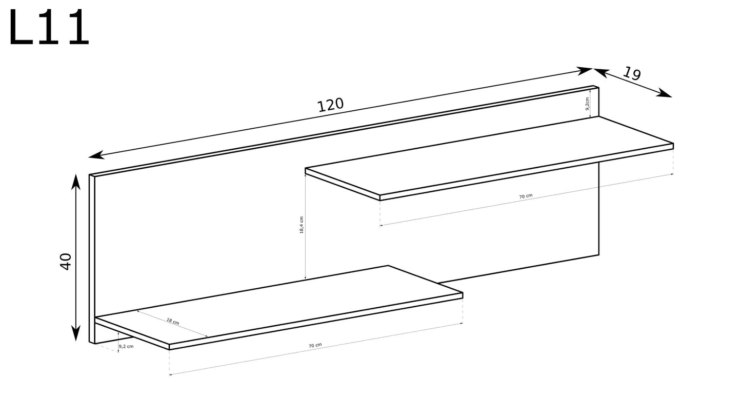 Półka Livinio L-11 - Meble Podlewski - Twój dom, twój styl