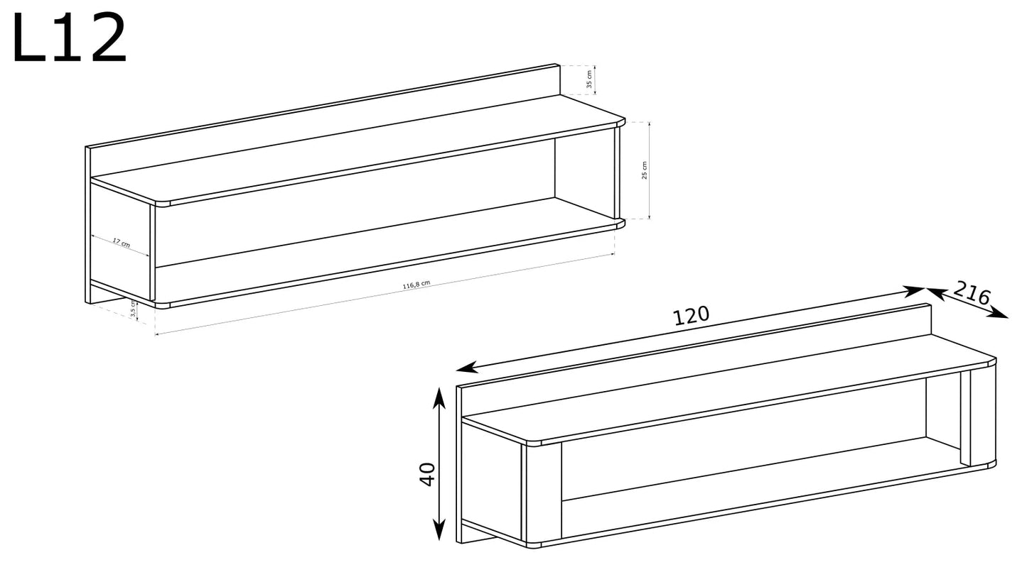 Półka Livinio L-12 - Meble Podlewski - Twój dom, twój styl