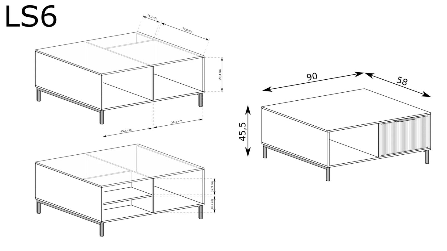 Stolik Kawowy LS-6 - Meble Podlewski - Twój dom, twój styl