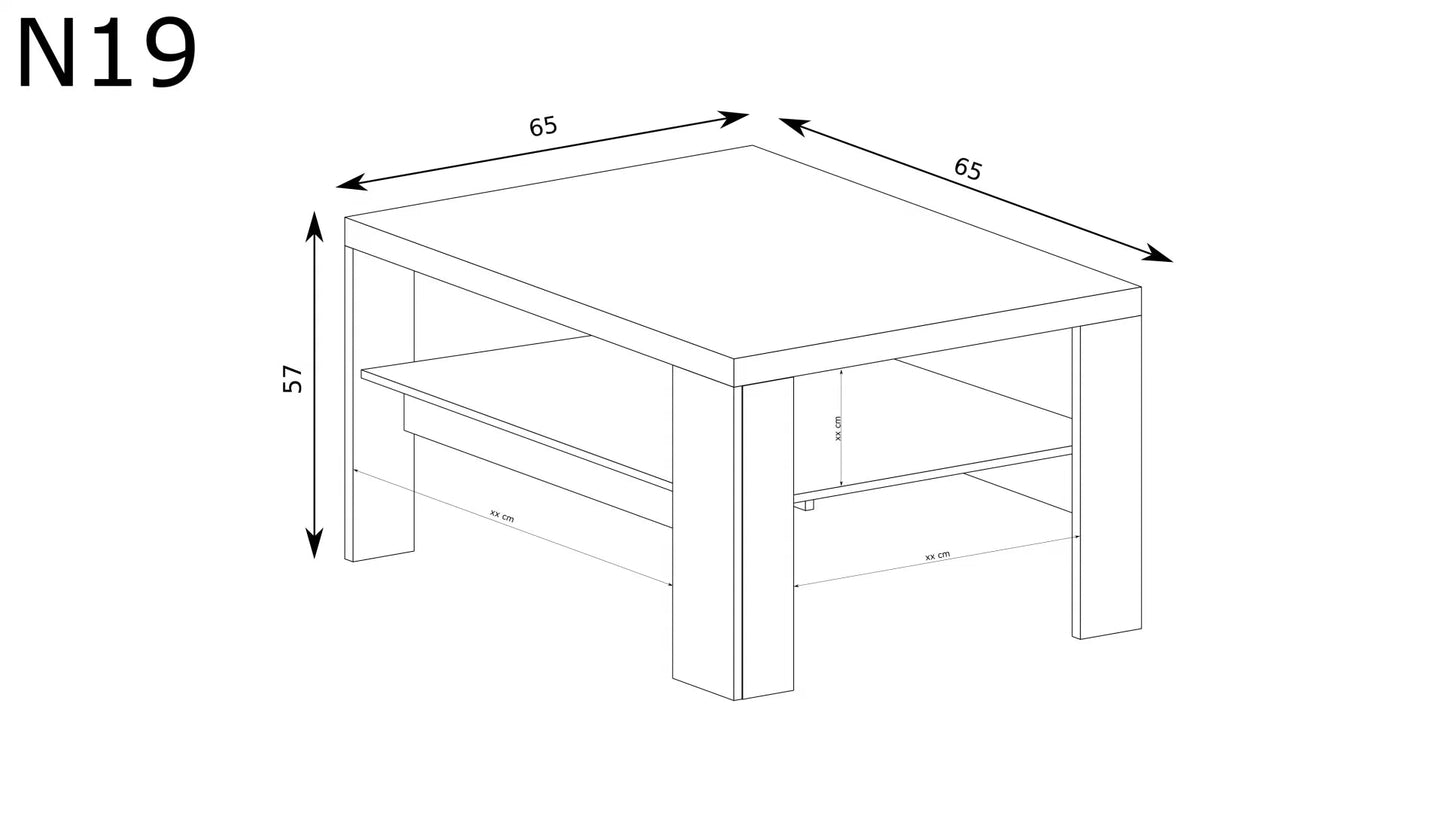 Stolik Kawowy Natural N-19 - Meble Podlewski - Twój dom, twój styl