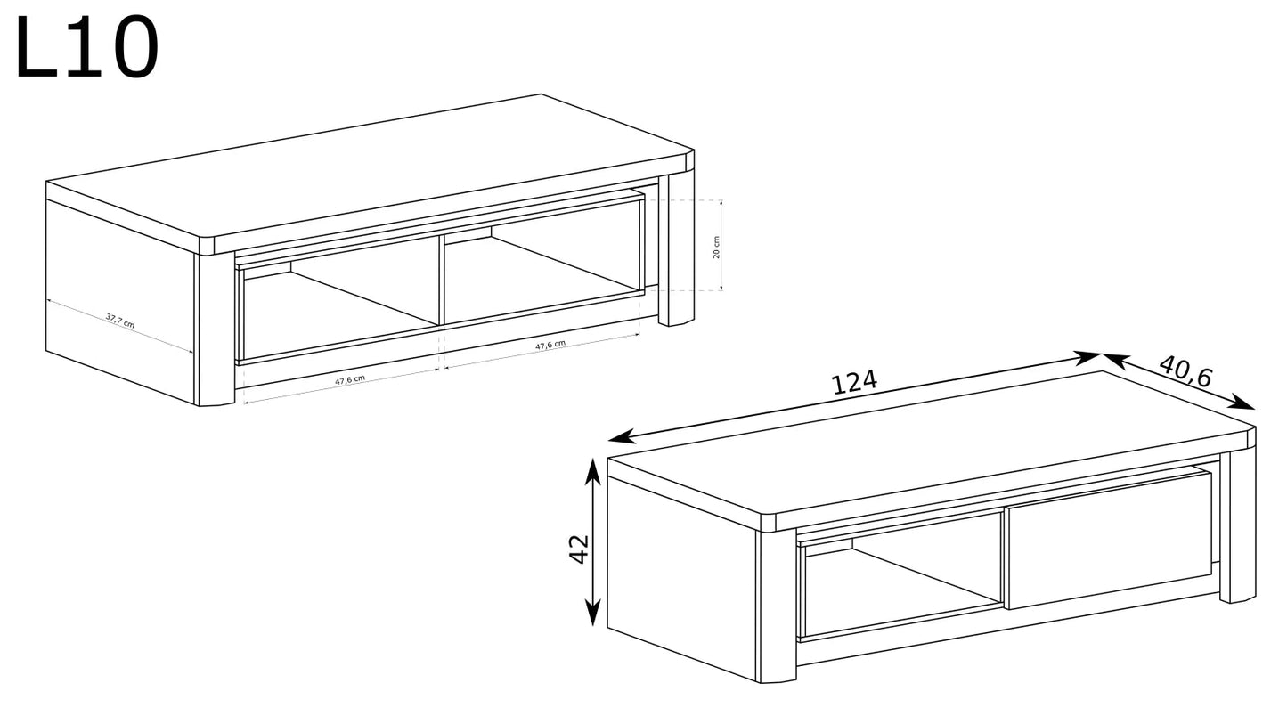 Szafka RTV Livinio L-10 - Meble Podlewski - Twój dom, twój styl