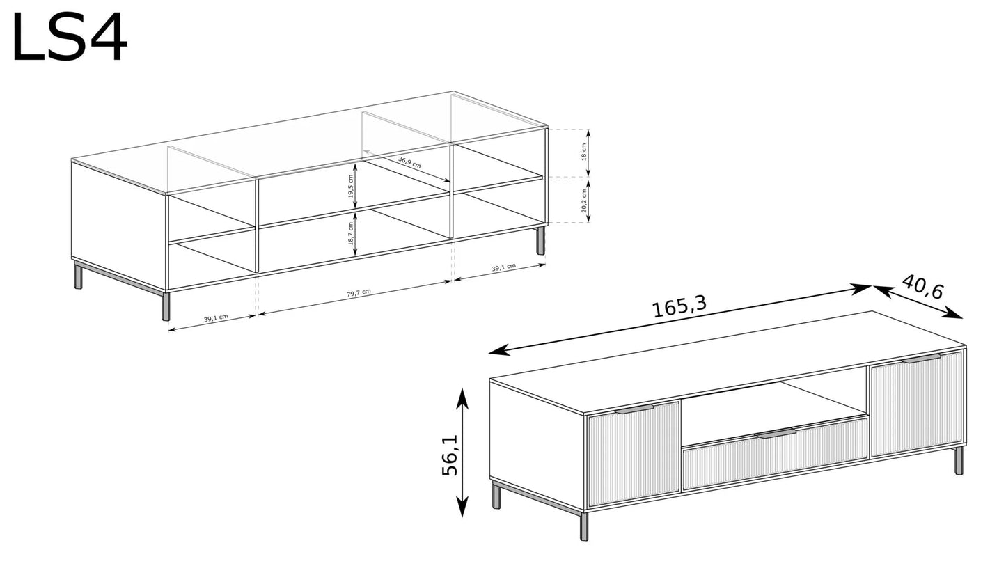 Szafka RTV LS-4 - Meble Podlewski - Twój dom, twój styl
